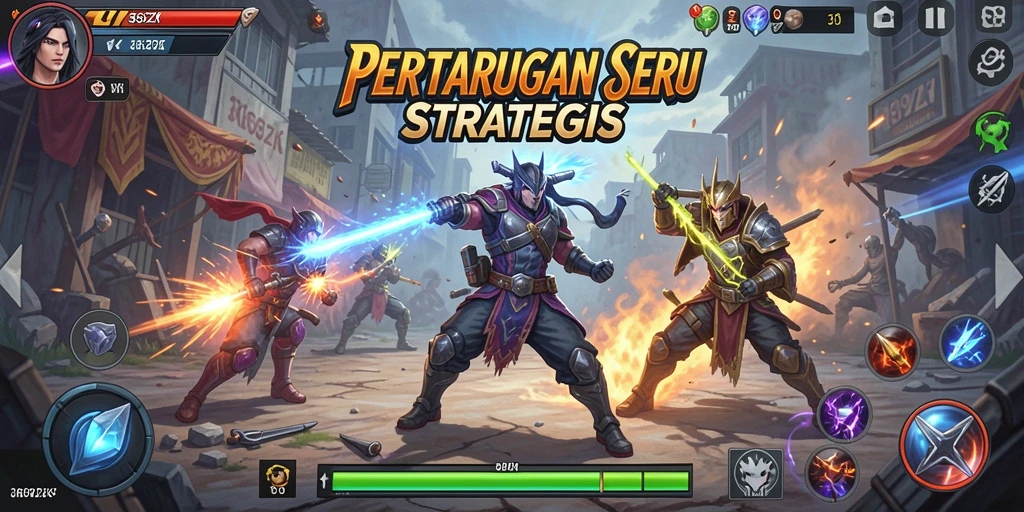 Screenshot gameplay <strong>369ZK</strong> menampilkan aksi pertarungan yang intens dan seru.