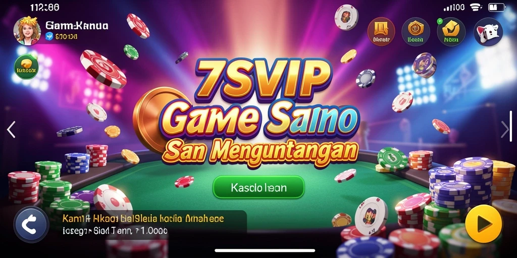 Tampilan permainan menarik di 7SVIP yang memberikan pengalaman Kasino nyata.