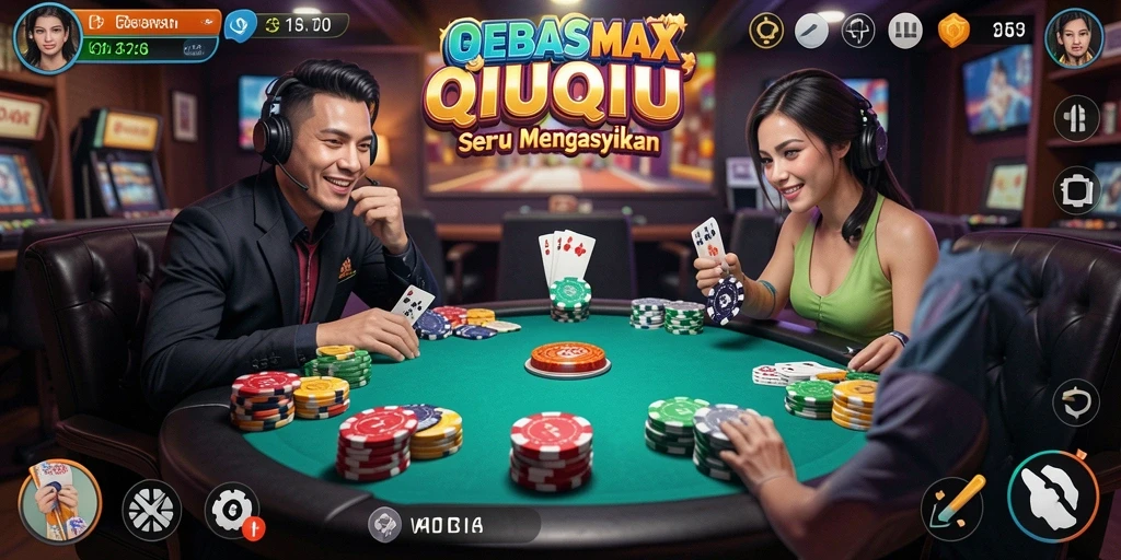 Tampilan gameplay QiuQiu yang menarik dan seru.