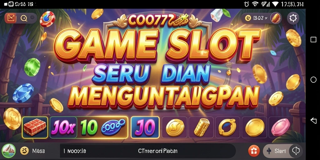 Tampilan gameplay Slot yang menegangkan dan penuh warna.