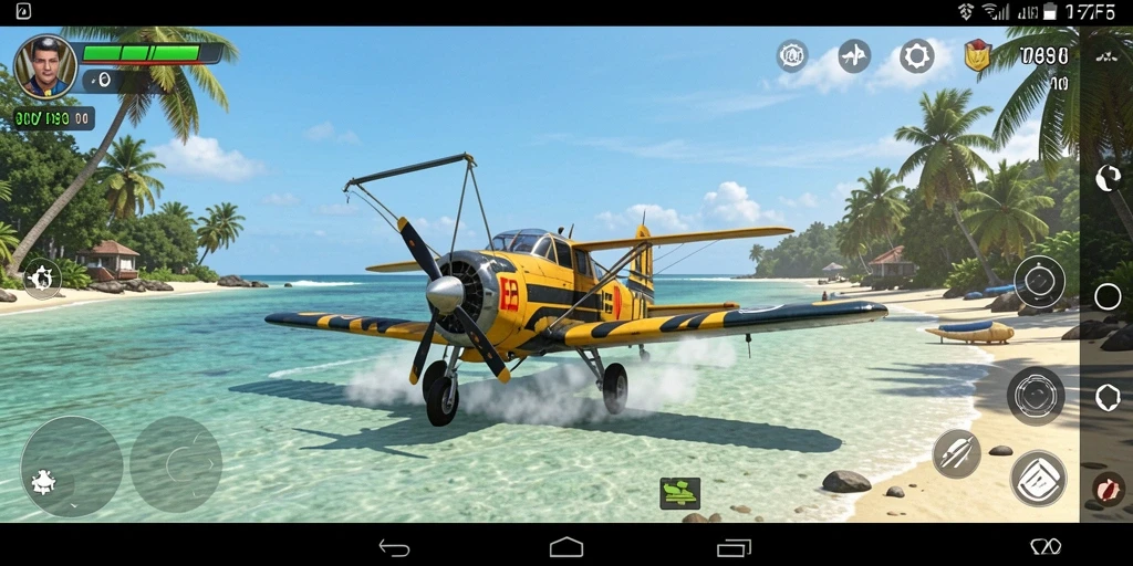 Tampilan gameplay seru dari F7F7 dengan grafis cerah.