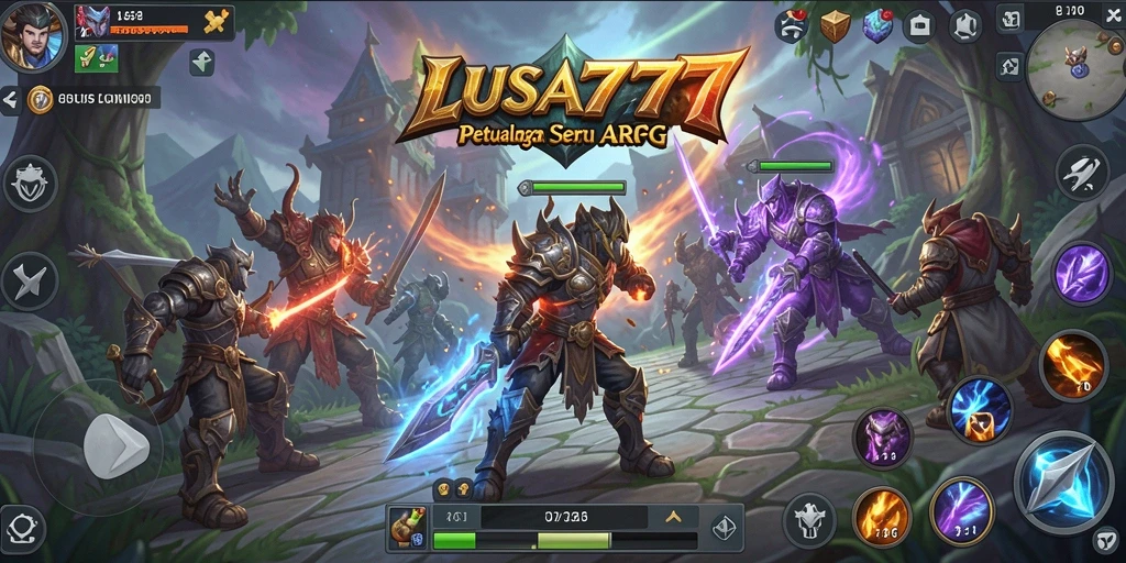 Gameplay seru LUSA777 dengan karakter dan monster menarik.