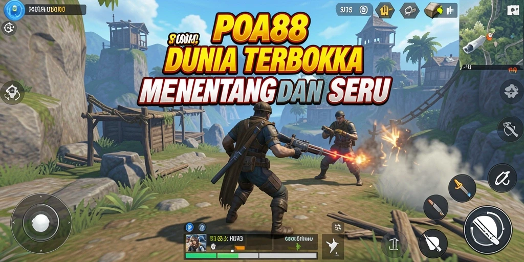 Screenshot gameplay menggambarkan petualangan seru di dunia terbuka.