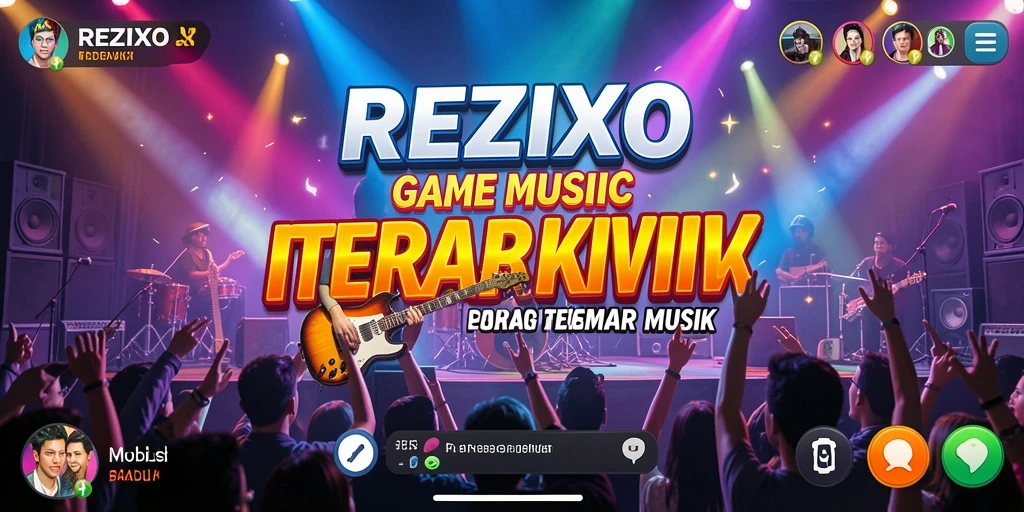 Gameplay interaktif REZIXO yang mengasyikkan bagi penggemar musik.
