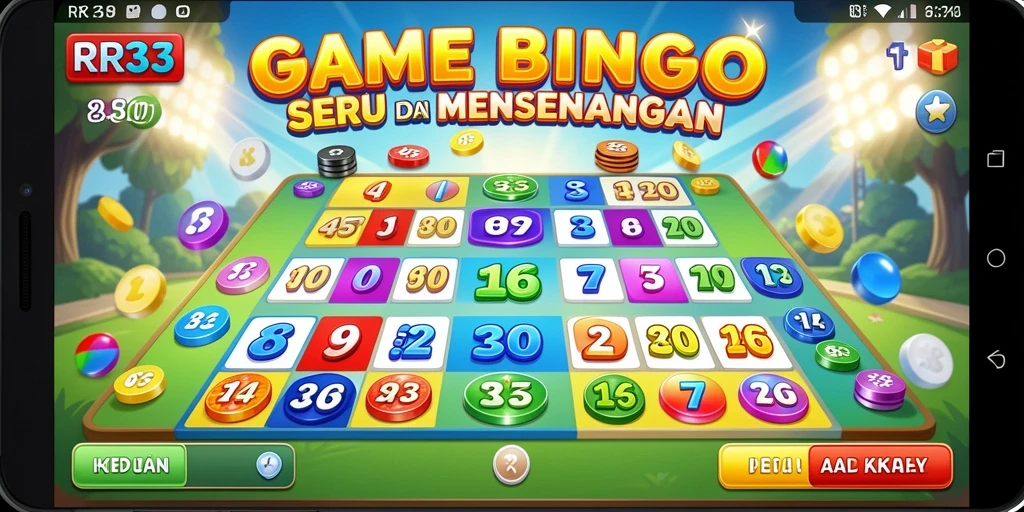 Tampilan gameplay utama RR33 yang menampilkan keseruan Bingo.