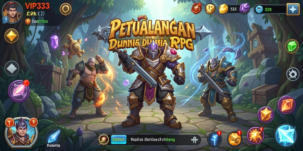 Tampilan aksi luar biasa dalam game RPG VIP333.